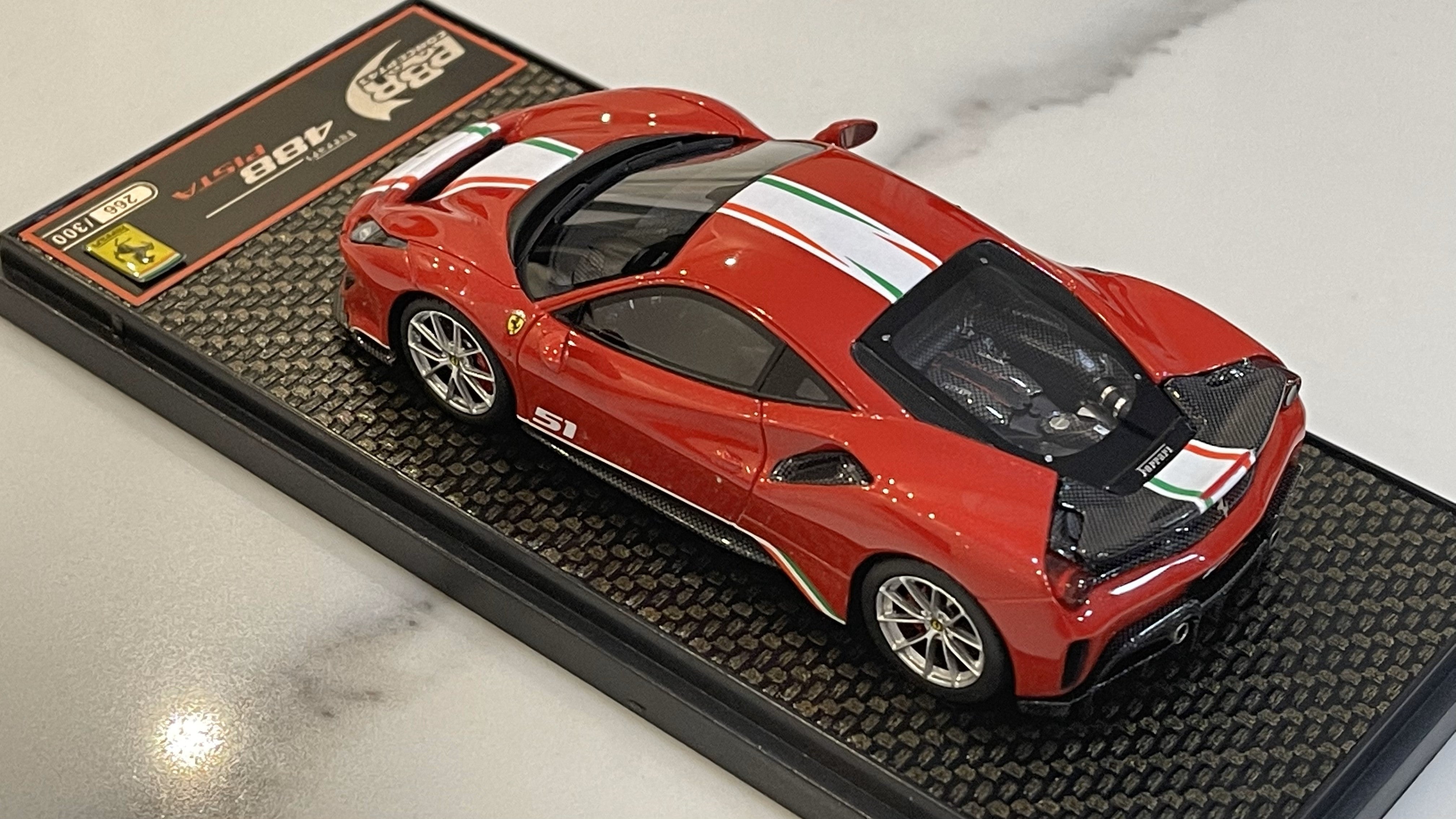 BBR 1/43 Ferrari 488 Pista Piloti 2020 Rosso Corsa BBRC216A