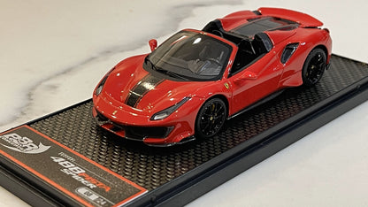 BBR 1/43 Ferrari 488 Pista Spider 2018 Rosso Corsa BBRC218M