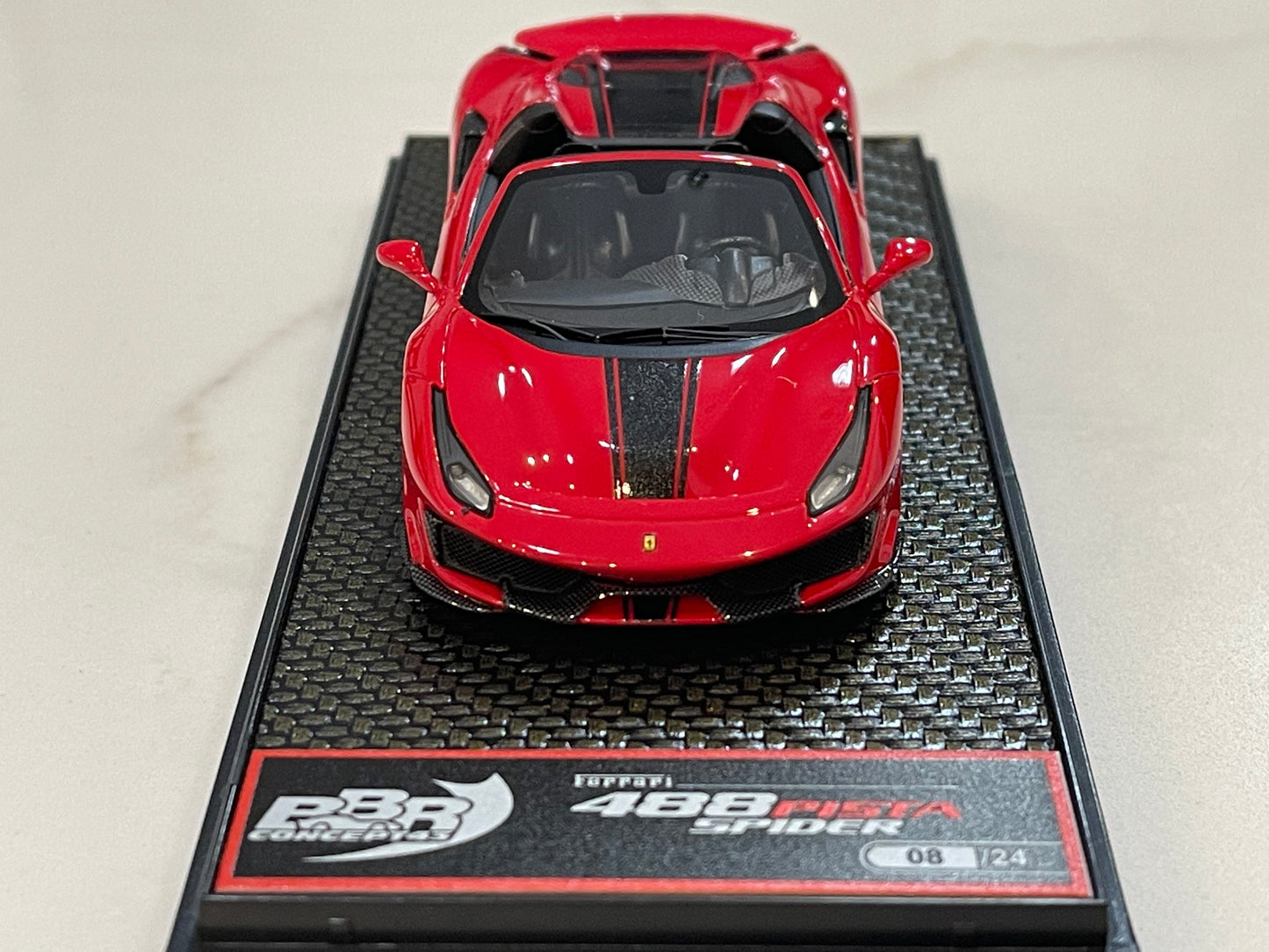 BBR 1/43 Ferrari 488 Pista Spider 2018 Rosso Corsa BBRC218M