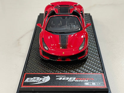BBR 1/43 Ferrari 488 Pista Spider 2018 Rosso Corsa BBRC218M