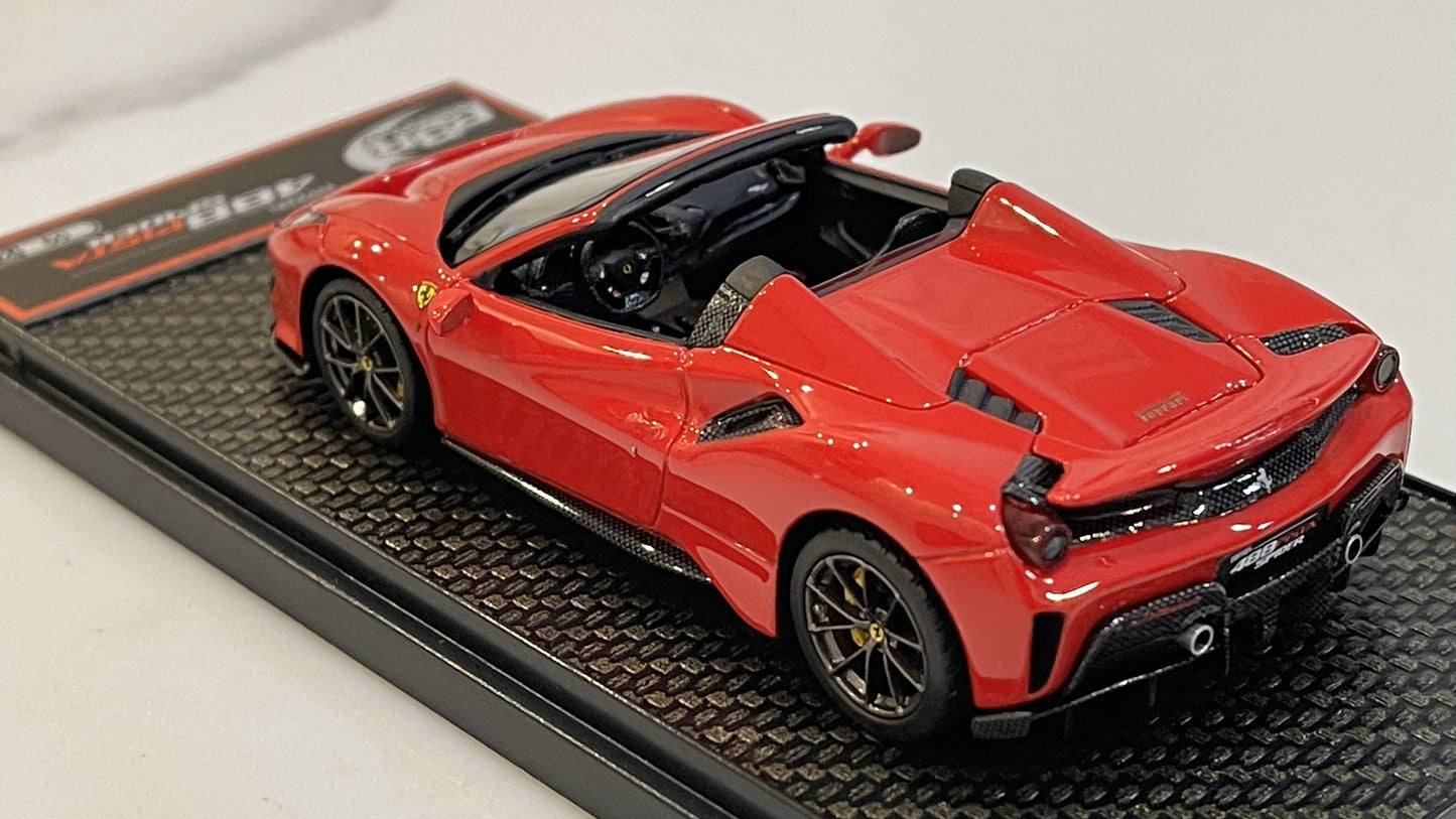BBR 1/43 Ferrari 488 Pista Spider 2018 Rosso Corsa BBRC218M1