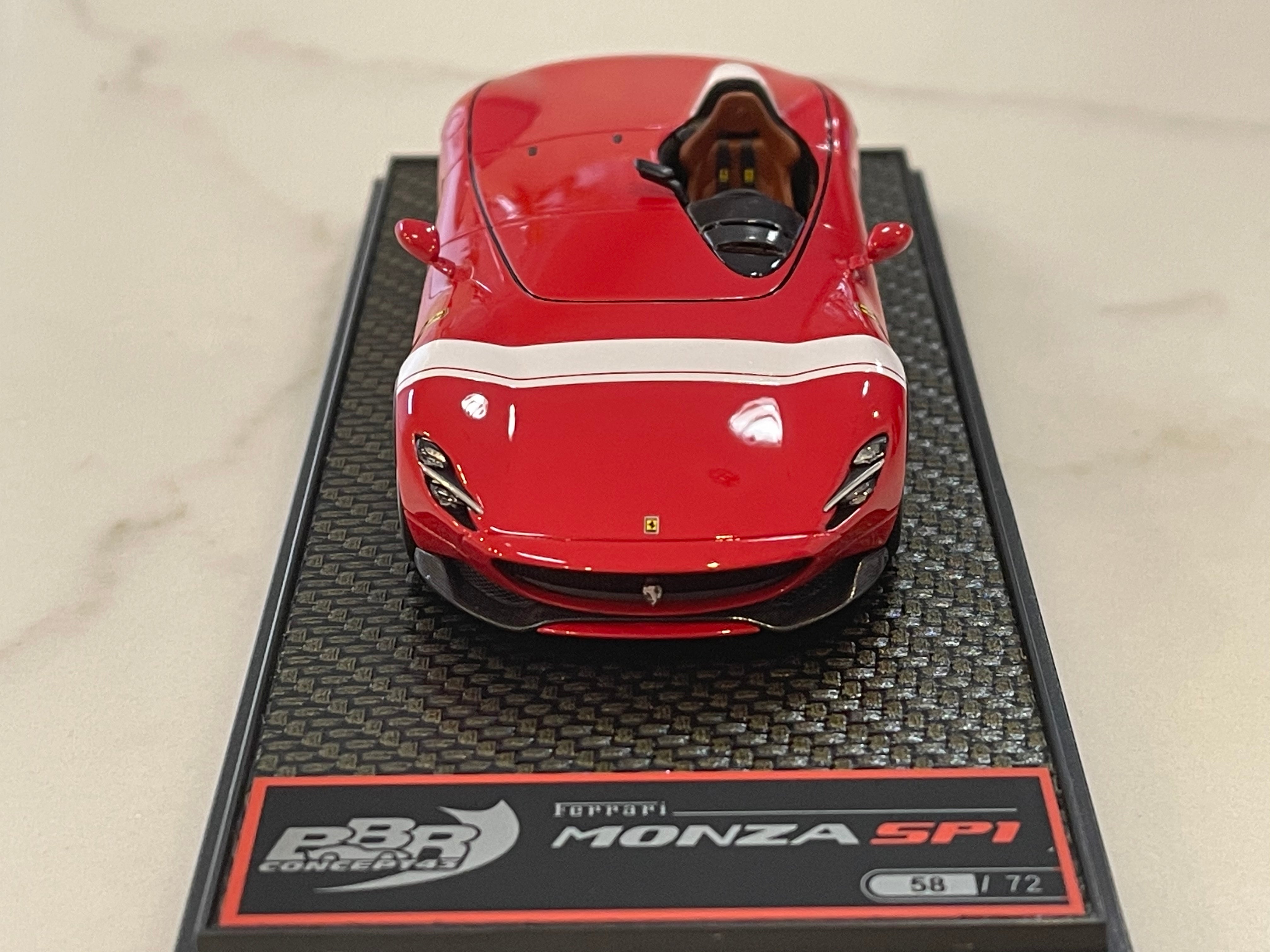 BBR 1/43 Ferrari Monza SP1 2018 Rosso Corsa BBRC220C