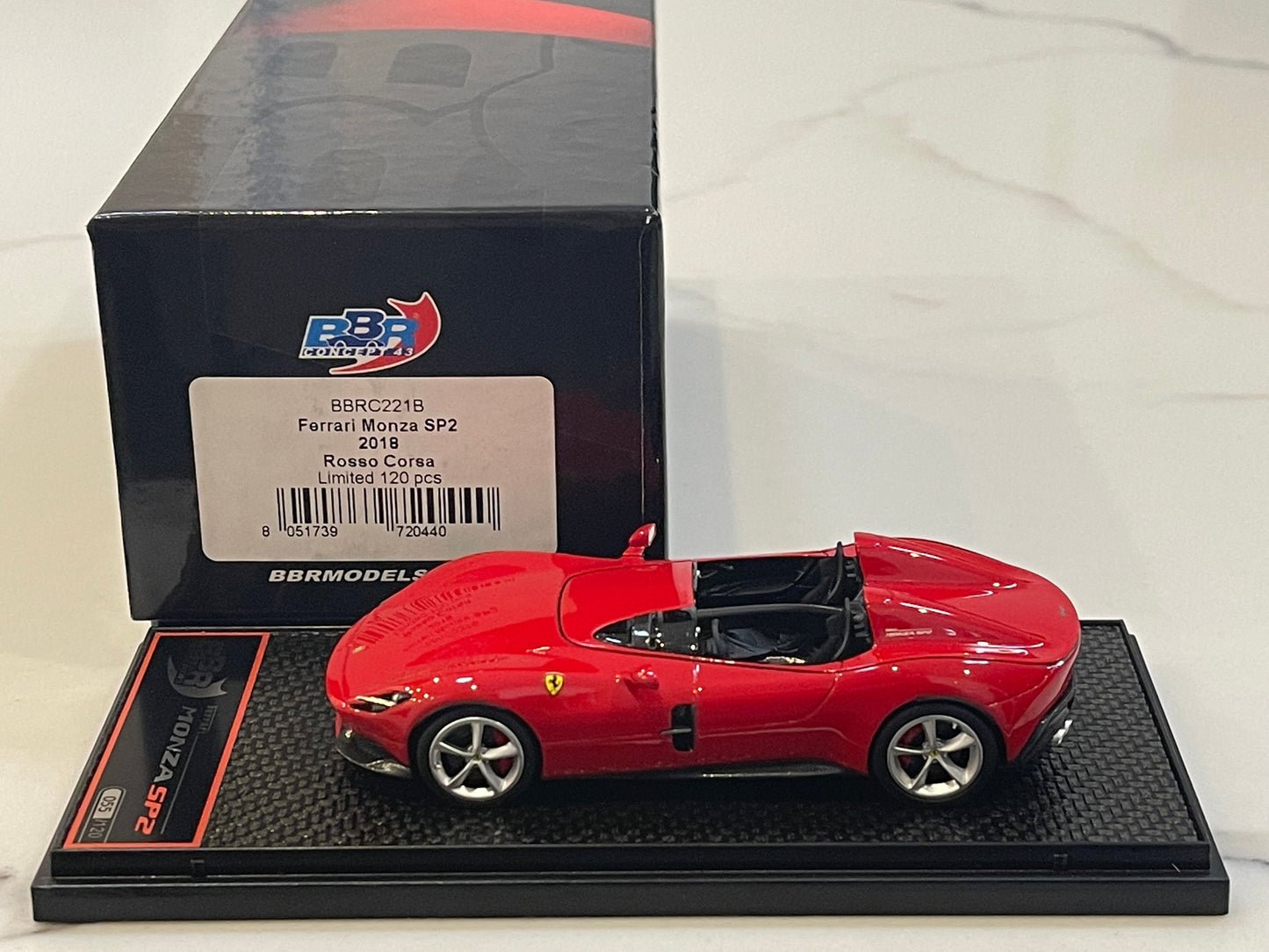 BBR 1/43 Ferrari Monza SP2 2018 Rosso Corsa BBRC221B