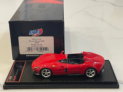 BBR 1/43 Ferrari Monza SP2 2018 Rosso Corsa BBRC221B