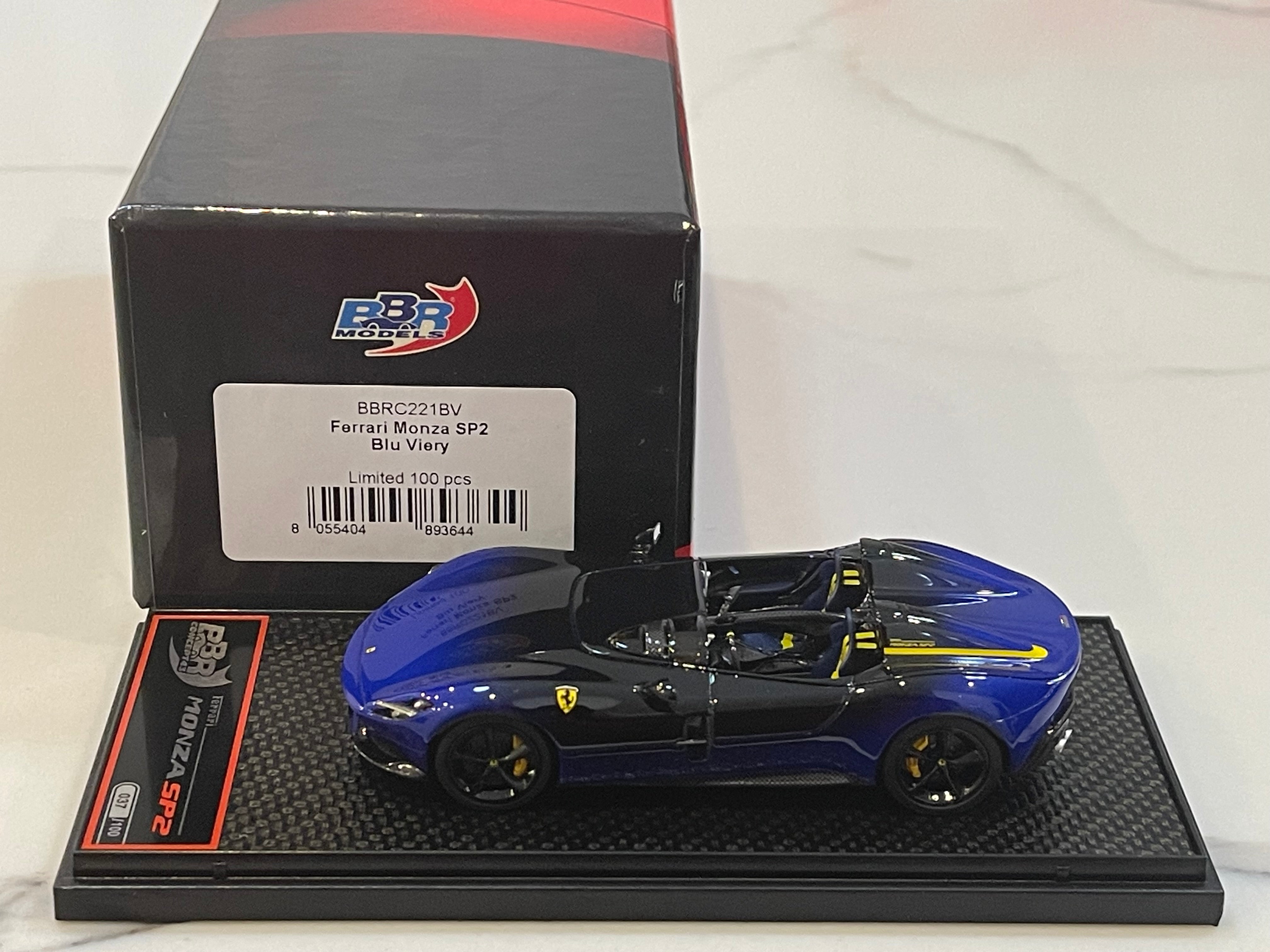 BBR 1/43 Ferrari Monza SP2 2018 Blu Viery BBRC221BV