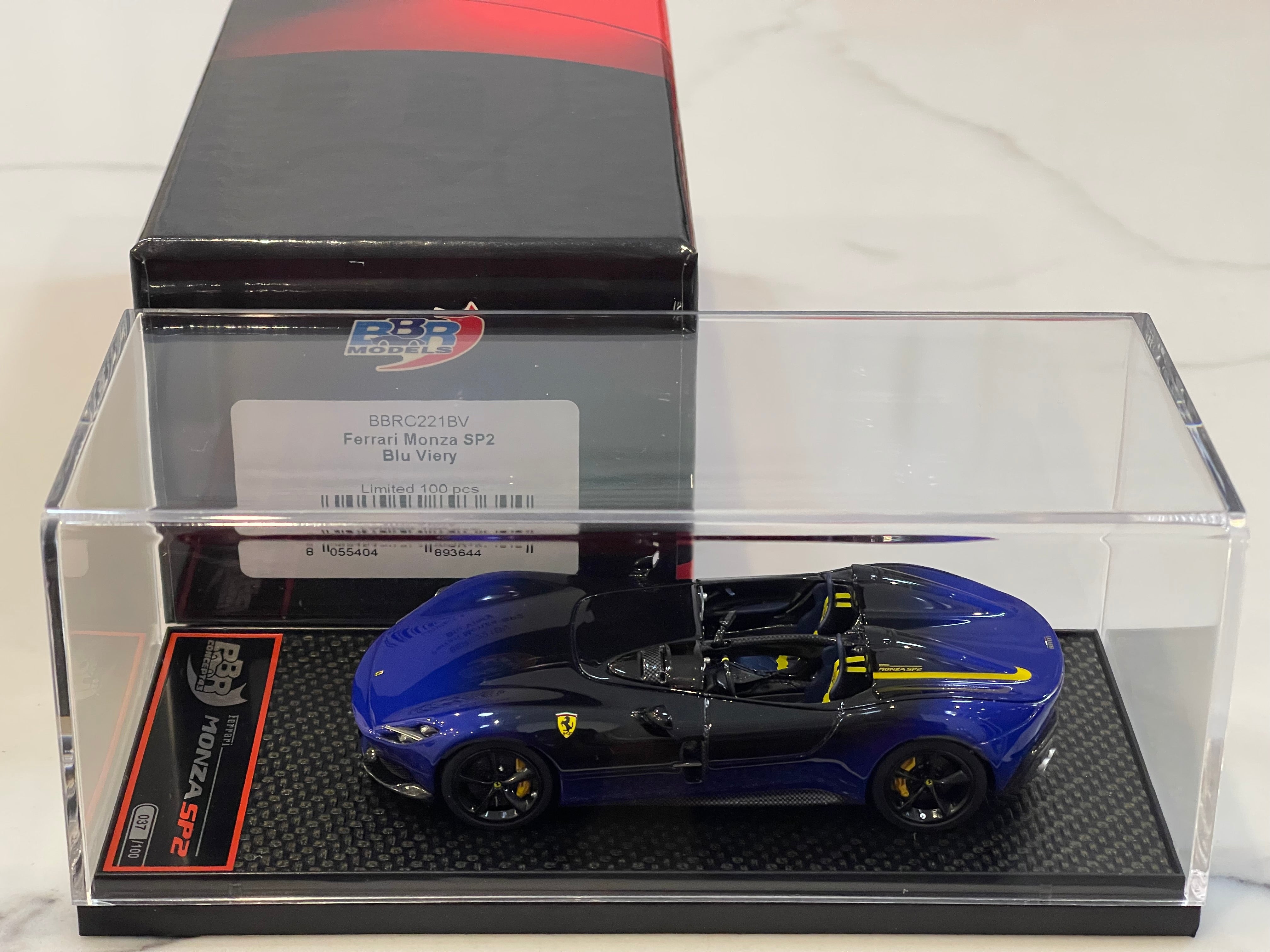 BBR 1/43 Ferrari Monza SP2 2018 Blu Viery BBRC221BV