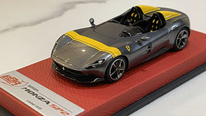 BBR 1/43 Ferrari Monza SP2 2019 Met. Silver BBRC221HPRE