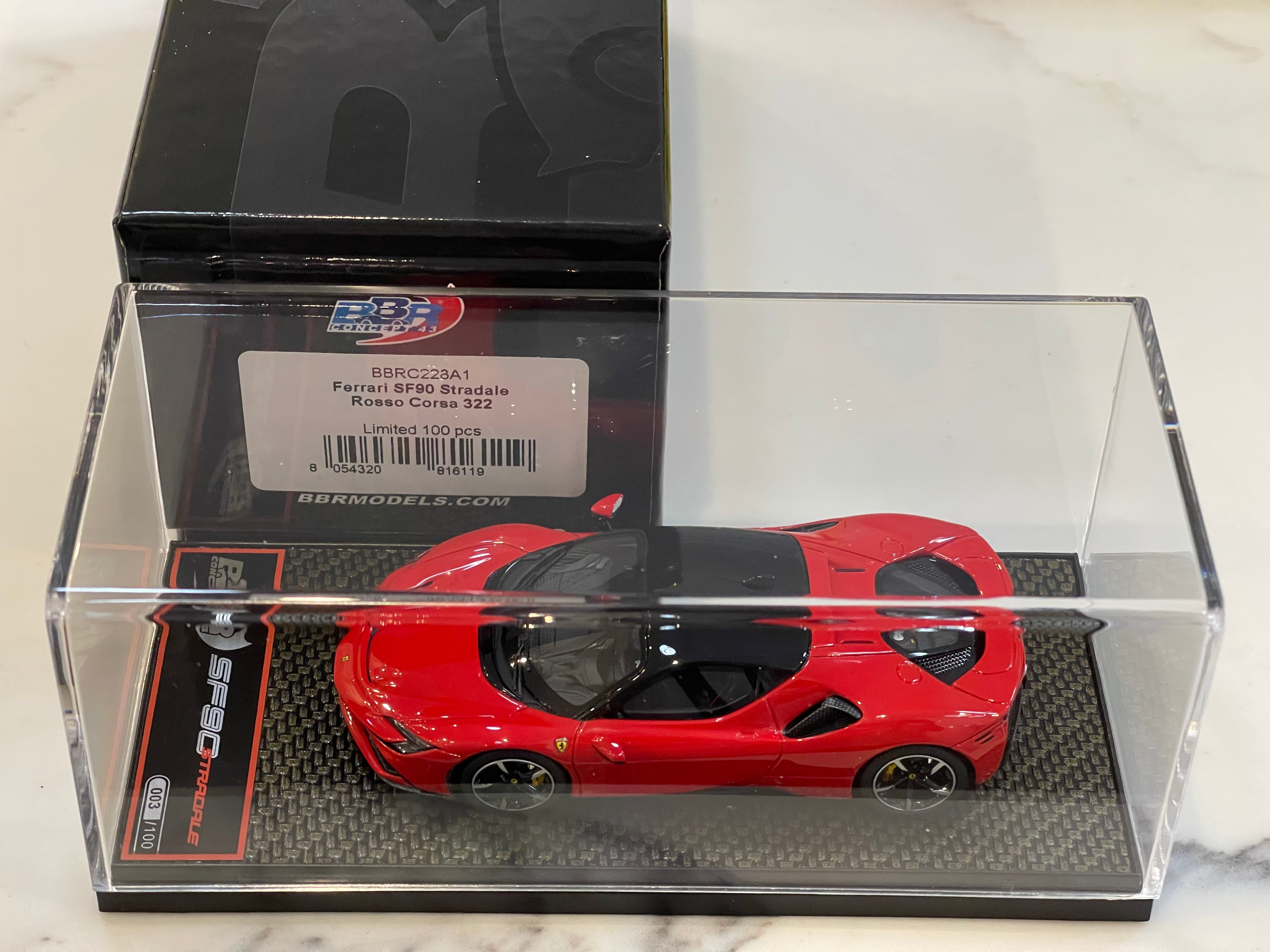 BBR 1/43 Ferrari SF90 Stradale 2019 Rosso Corsa BBRC228A1