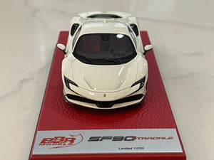 BBR 1/43 Ferrari SF90 Stradale 2019 Avus White BBRC228DPRE