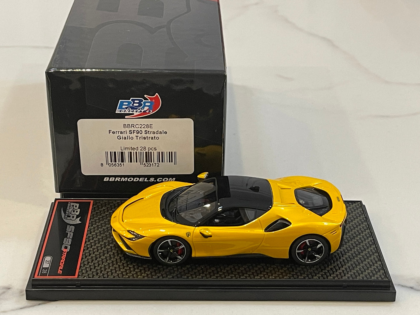 BBR 1/43 Ferrari SF90 Stradale 2019 Giallo Tristrato BBRC228E