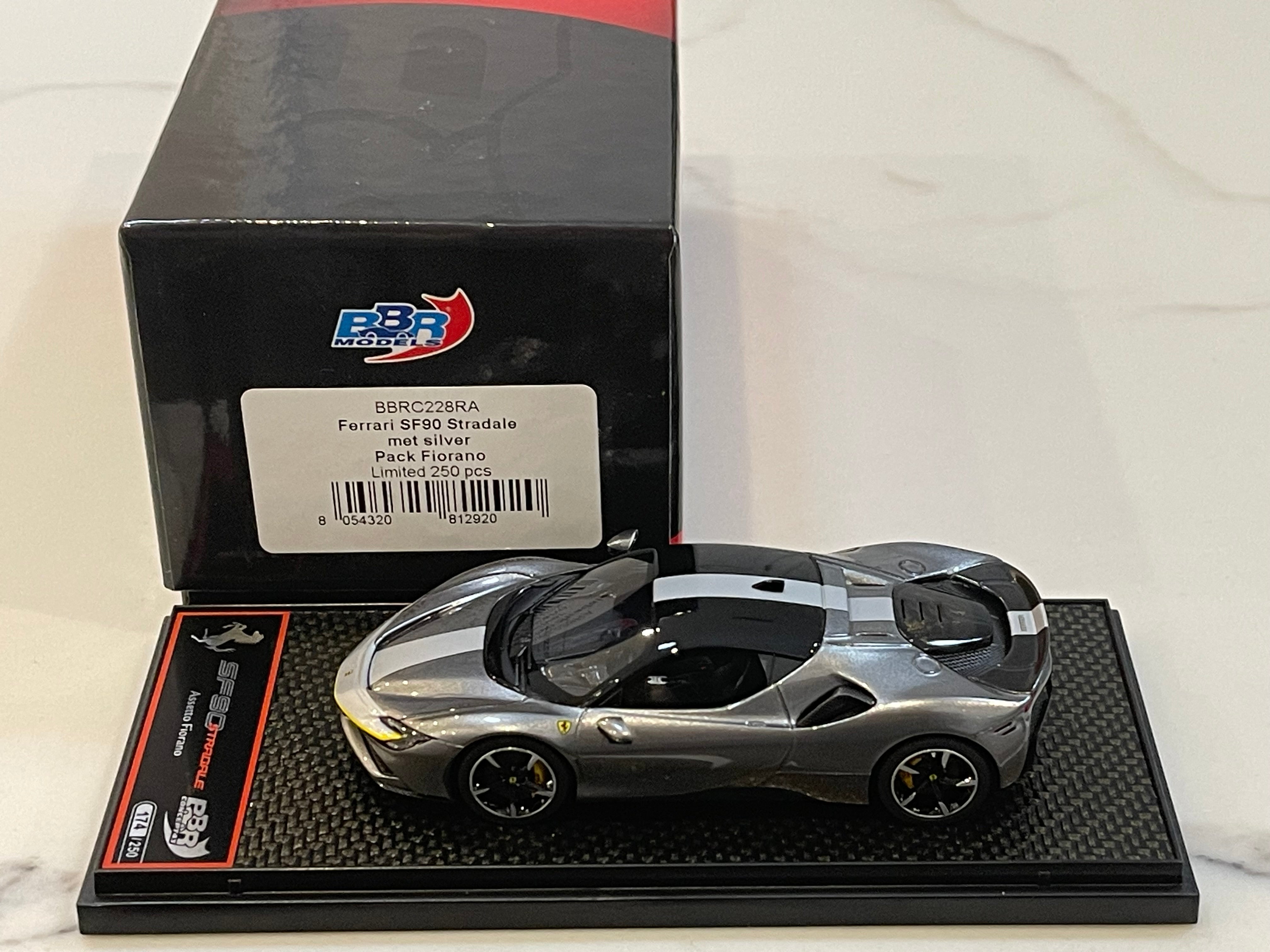 BBR 1/43 Ferrari SF90 Stradale 2019 Met. Silver BBRC228RA