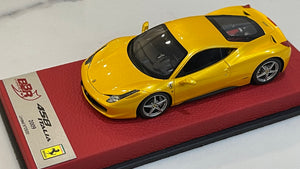 BBR 1/43 Ferrari 458 Italia 2009 Giallo Tristrato BBRC22BPRE