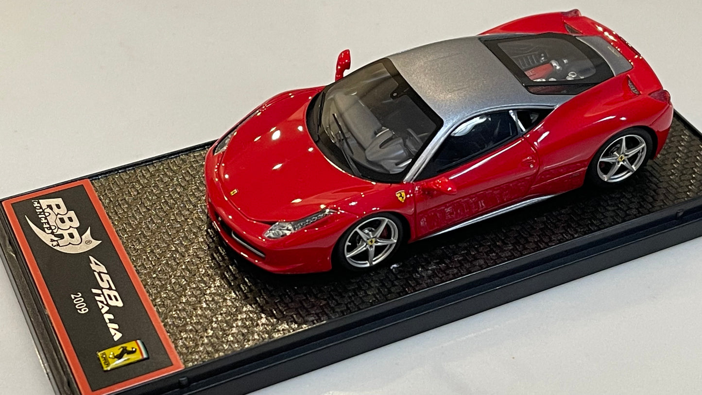BBR 1/43 Ferrari 458 Italia 2009 Red/Grey BBRC22RG