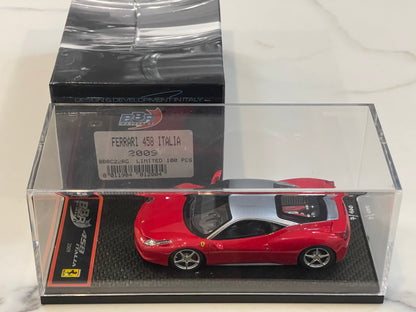BBR 1/43 Ferrari 458 Italia 2009 Red/Grey BBRC22RG