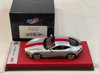 BBR 1/43 Ferrari Roma 2020 China 30th Anni Matt Silver BBRC236CHIPRE