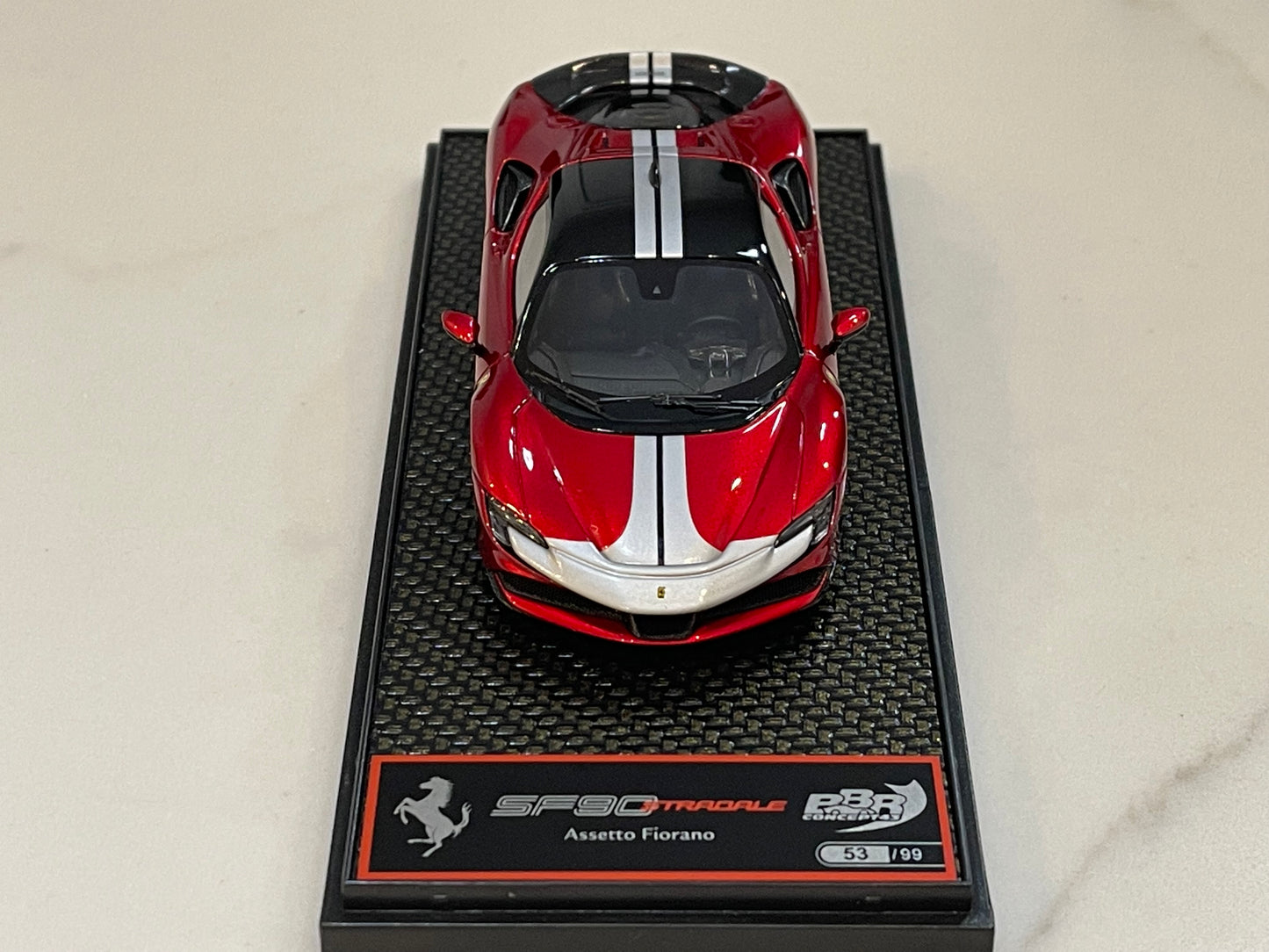 BBR 1/43 Ferrari SF90 Stradale Assetto Fiorano 2020 Rosso Fuoco BBRC239B