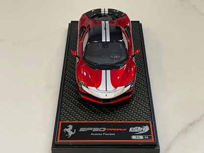BBR 1/43 Ferrari SF90 Stradale Assetto Fiorano 2020 Rosso Fuoco BBRC239B