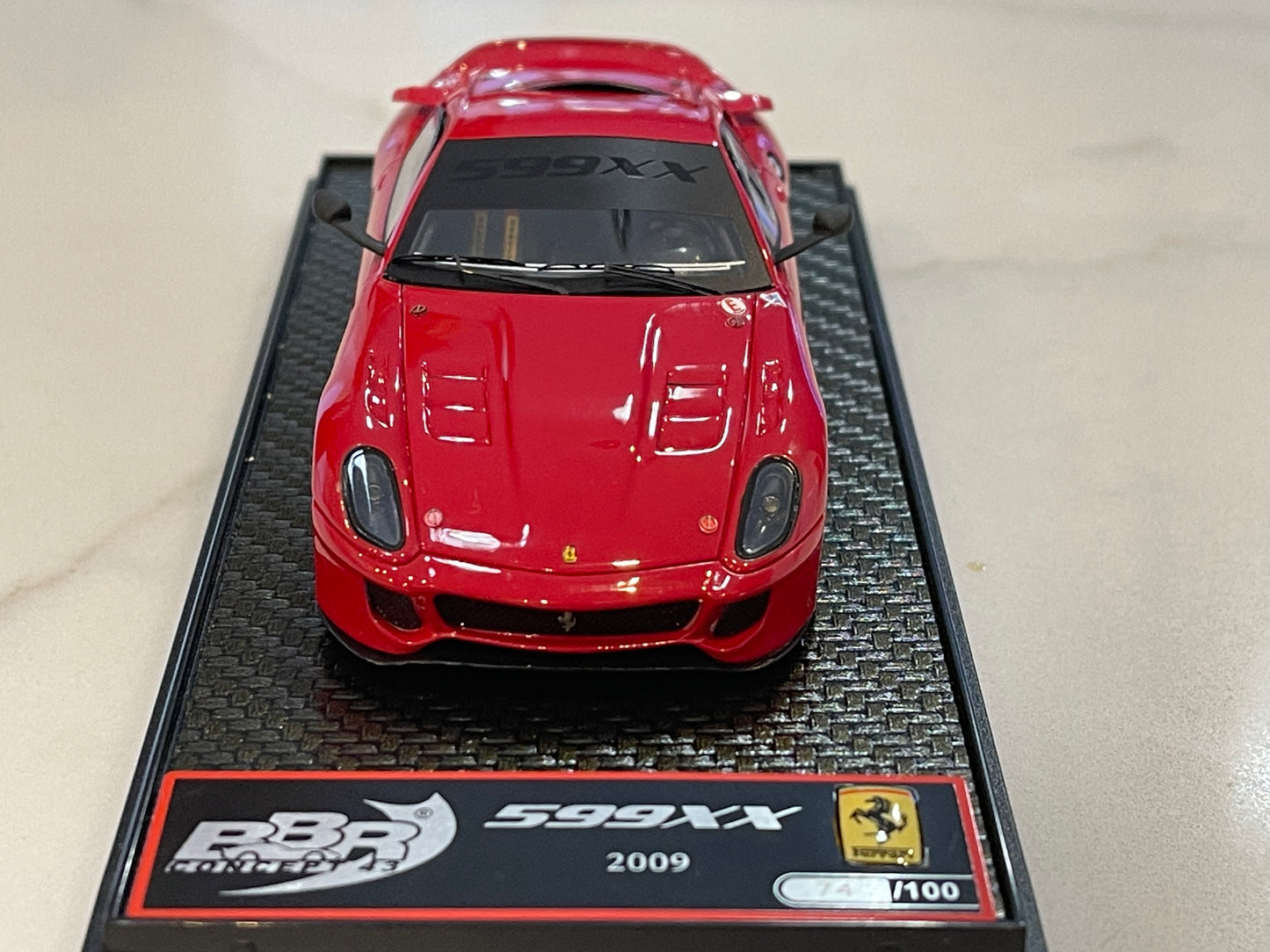 BBR 1/43 Ferrari 599XX Fiorano Test 2009 Red BBRC23B