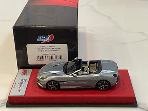 BBR 1/43 Ferrari Portofino M Spider 2020 Grigio Titanio BBRC243APRE