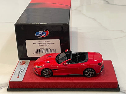 BBR 1/43 Ferrari Portofino M Spider 2020 Rosso Corsa BBRC243BPRE