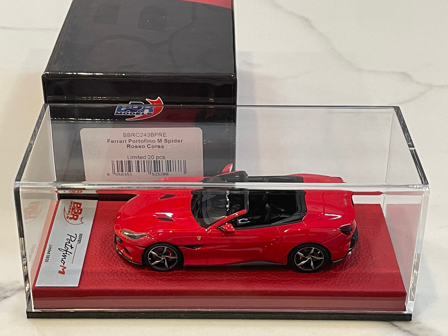 BBR 1/43 Ferrari Portofino M Spider 2020 Rosso Corsa BBRC243BPRE