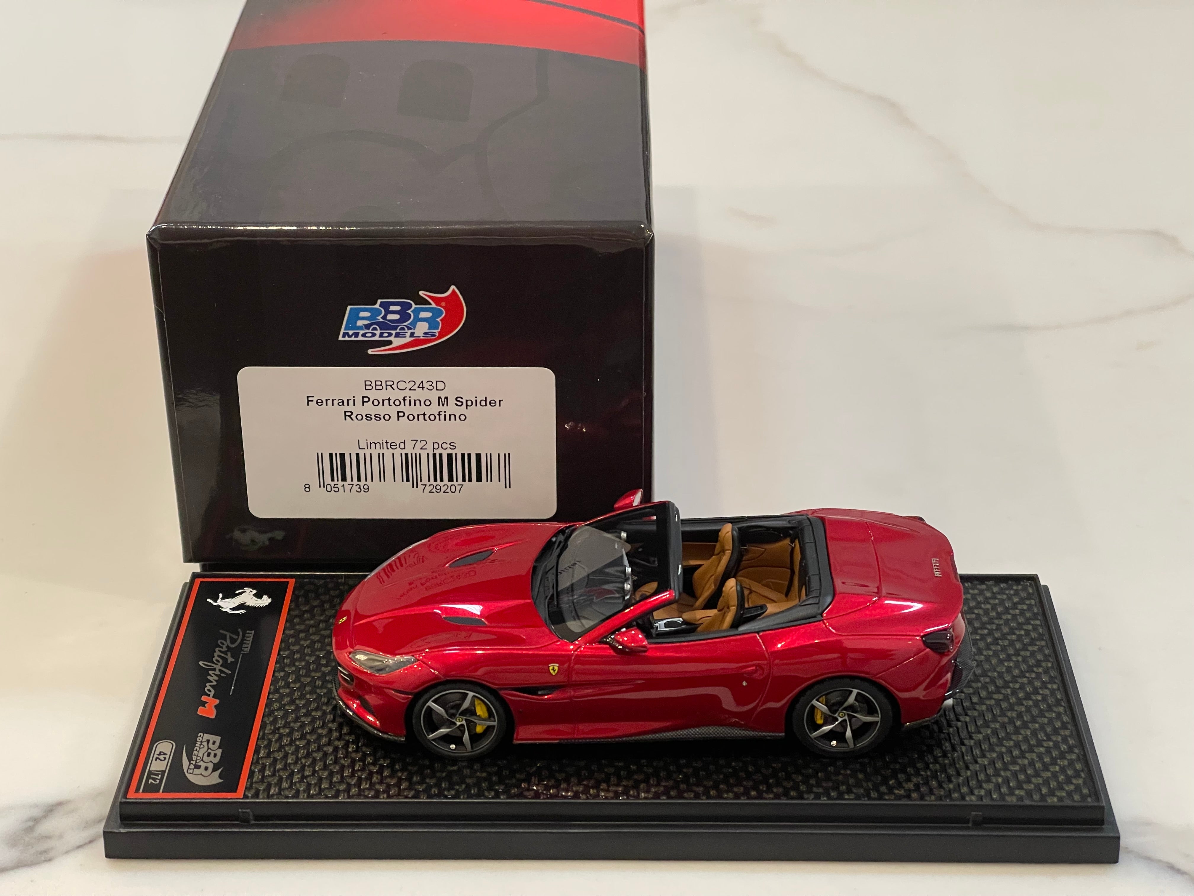 BBR 1/43 Ferrari Portofino M Spider 2020 Rosso Portofino BBRC243D