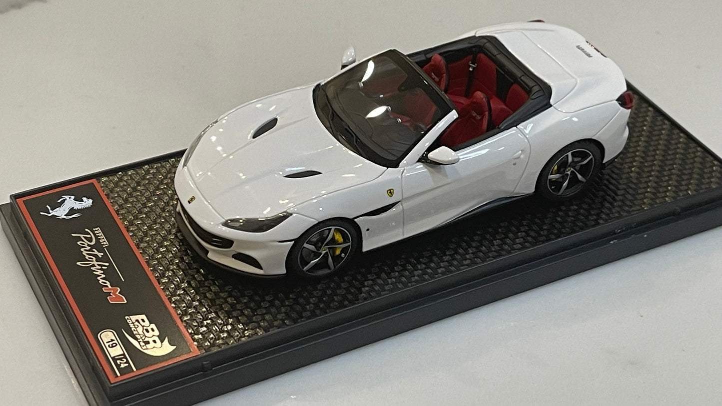 BBR 1/43 Ferrari Portofino M Spider 2020 Bianco Cervino BBRC243E1