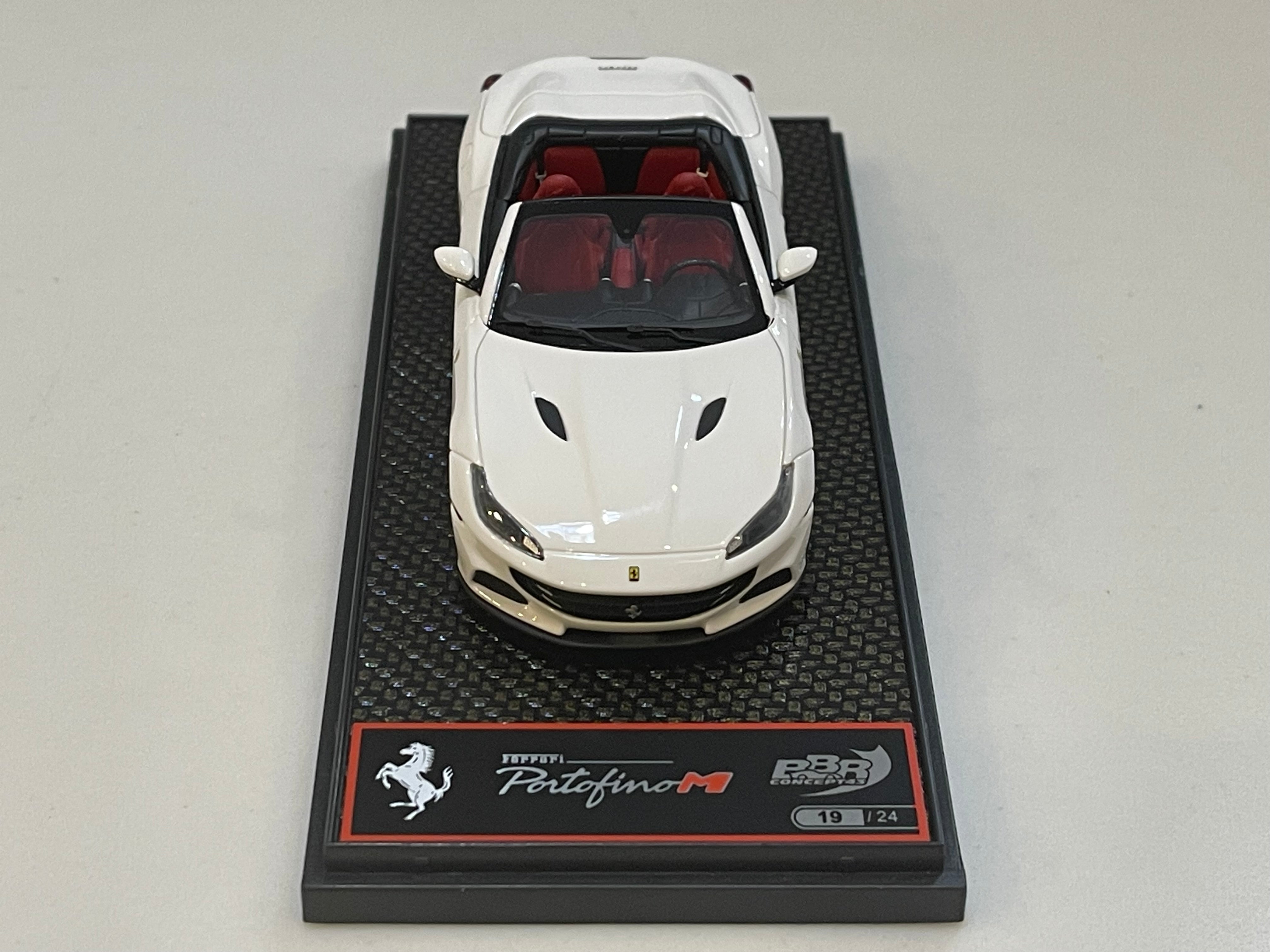 BBR 1/43 Ferrari Portofino M Spider 2020 Bianco Cervino BBRC243E1