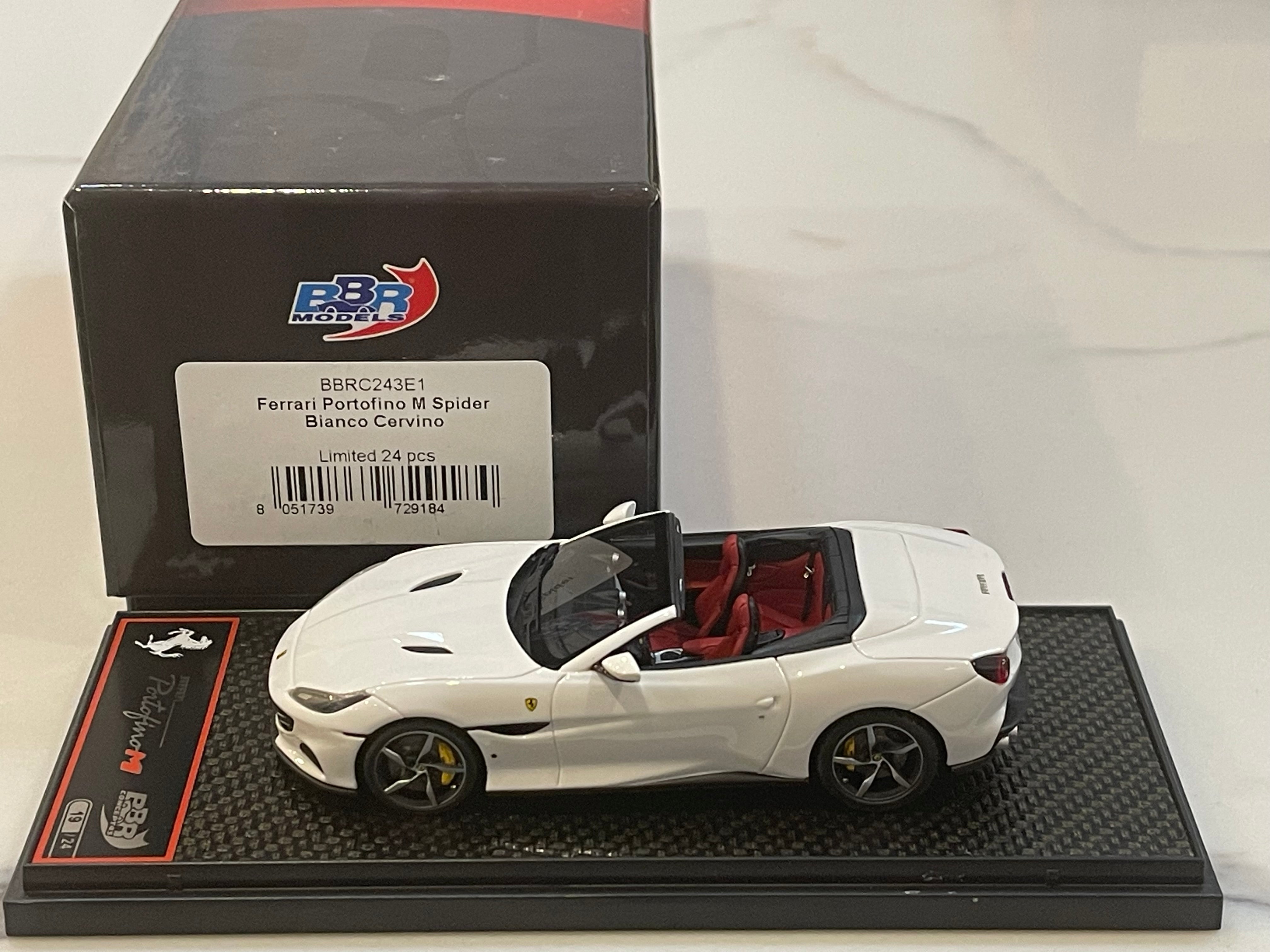 BBR 1/43 Ferrari Portofino M Spider 2020 Bianco Cervino BBRC243E1