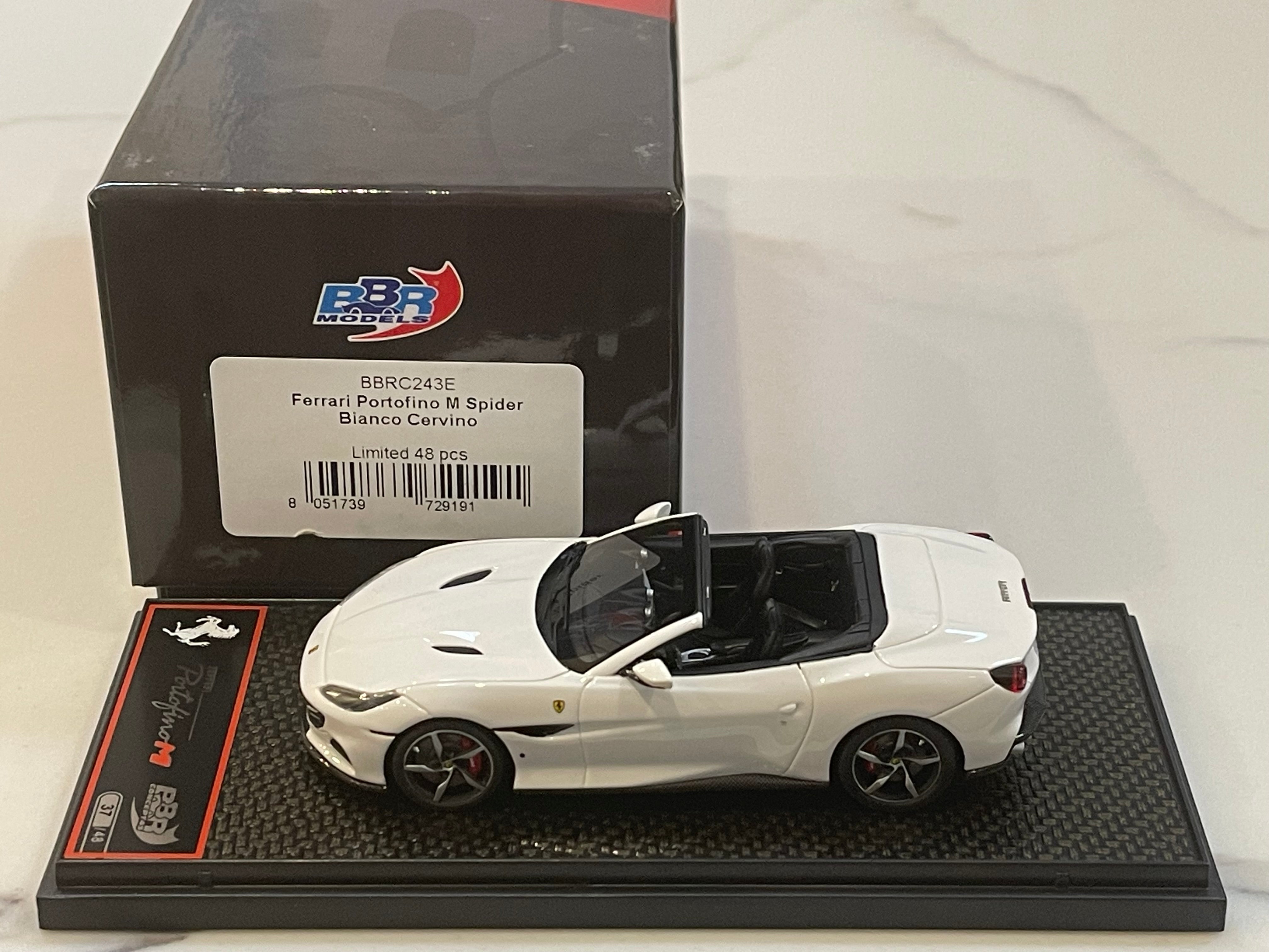 BBR 1/43 Ferrari Portofino M Spider 2020 Bianco Cervino BBRC243E