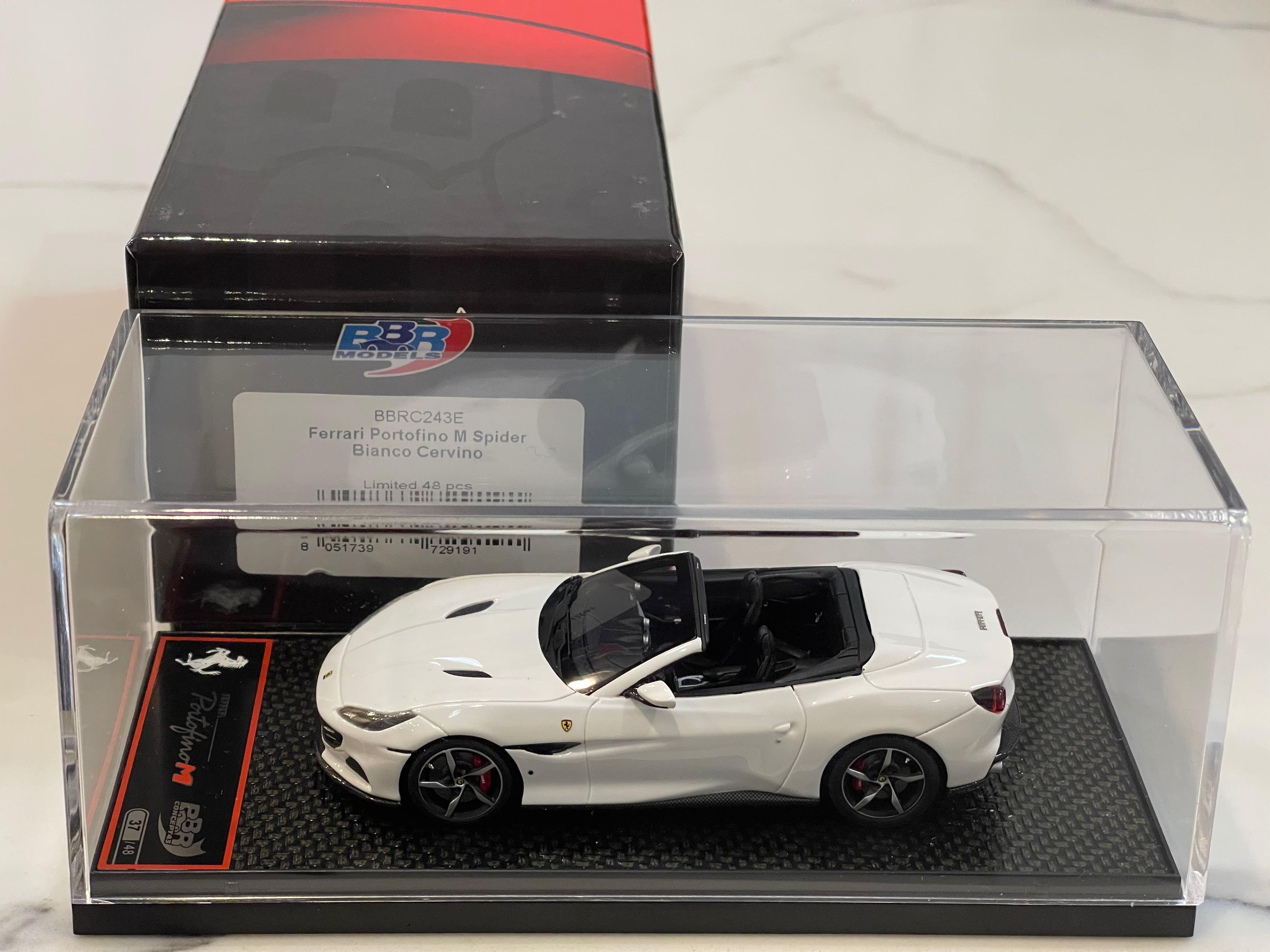 BBR 1/43 Ferrari Portofino M Spider 2020 Bianco Cervino BBRC243E