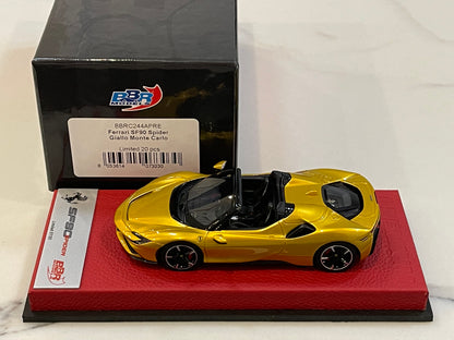 BBR 1/43 Ferrari SF90 Spider 2020 Giallo Monte Carlo BBRC244APRE