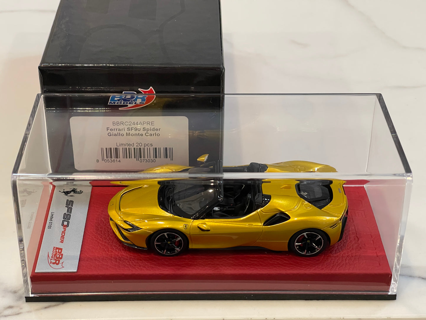 BBR 1/43 Ferrari SF90 Spider 2020 Giallo Monte Carlo BBRC244APRE