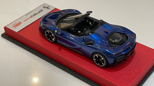 BBR 1/43 Ferrari SF90 Spider 2020 Blu Elettrico Met. BBRC244BPRE