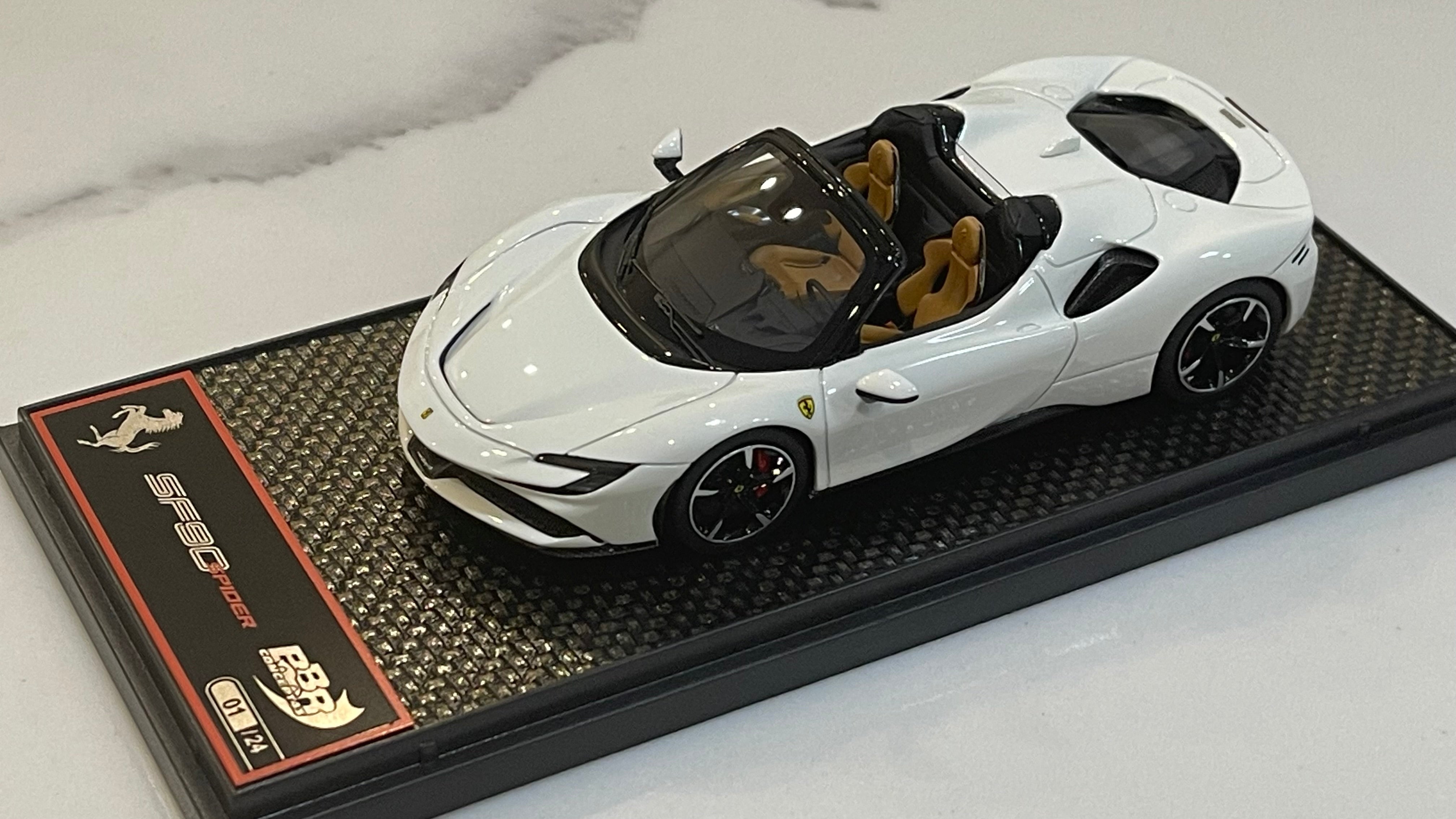 BBR 1/43 Ferrari SF90 Spider 2020 Bianco Avus BBRC244E1 (01/24)