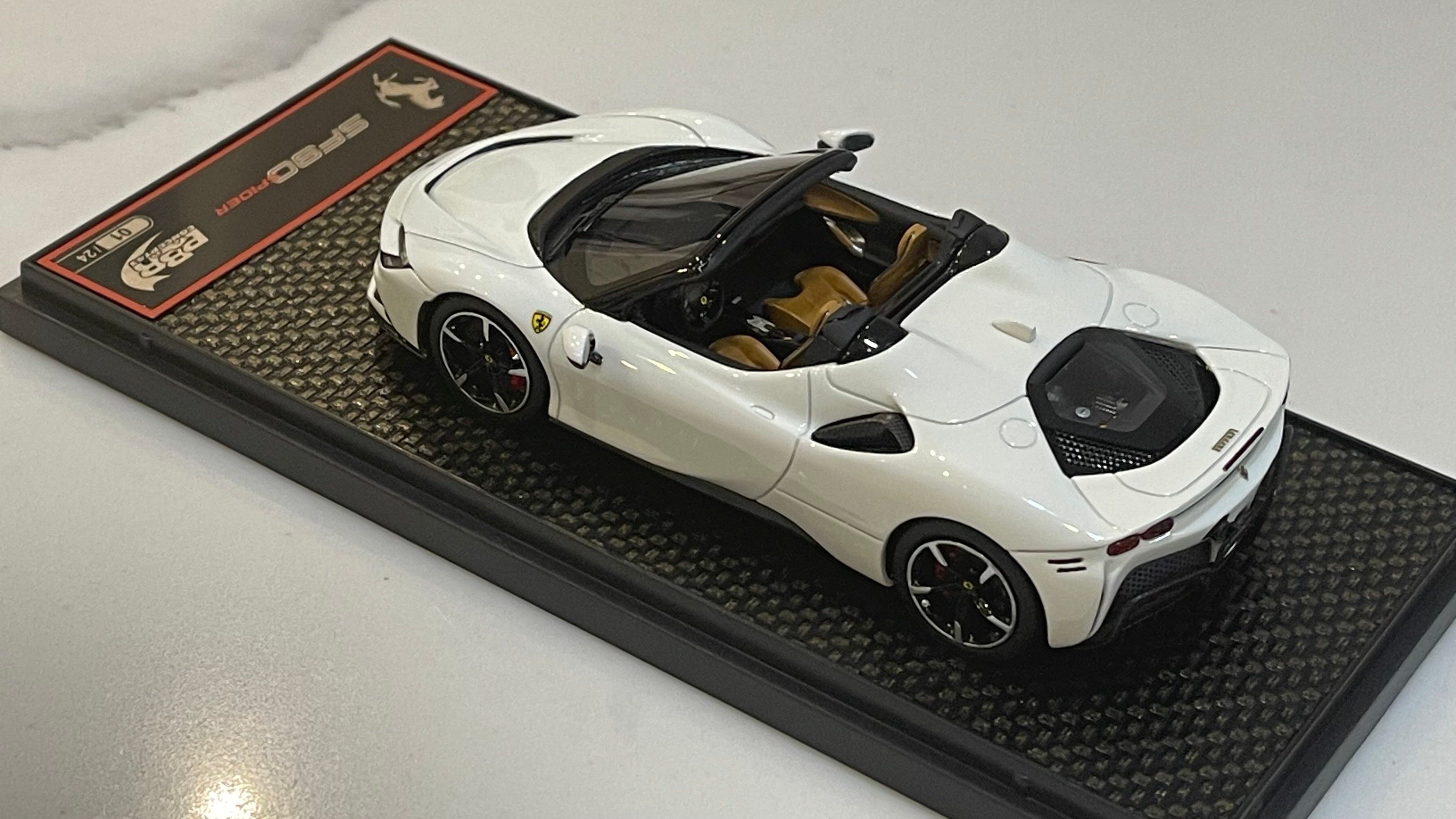 BBR 1/43 Ferrari SF90 Spider 2020 Bianco Avus BBRC244E1 (01/24)