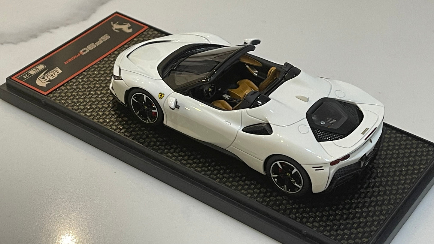 BBR 1/43 Ferrari SF90 Spider 2020 Bianco Avus BBRC244E1 (01/24)