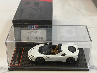BBR 1/43 Ferrari SF90 Spider 2020 Bianco Avus BBRC244E1 (01/24)