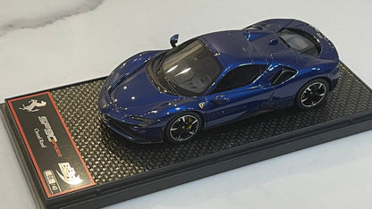 BBR 1/43 Ferrari SF90 Spider Closed Roof 2020 Blu Elettrico BBRC249B1