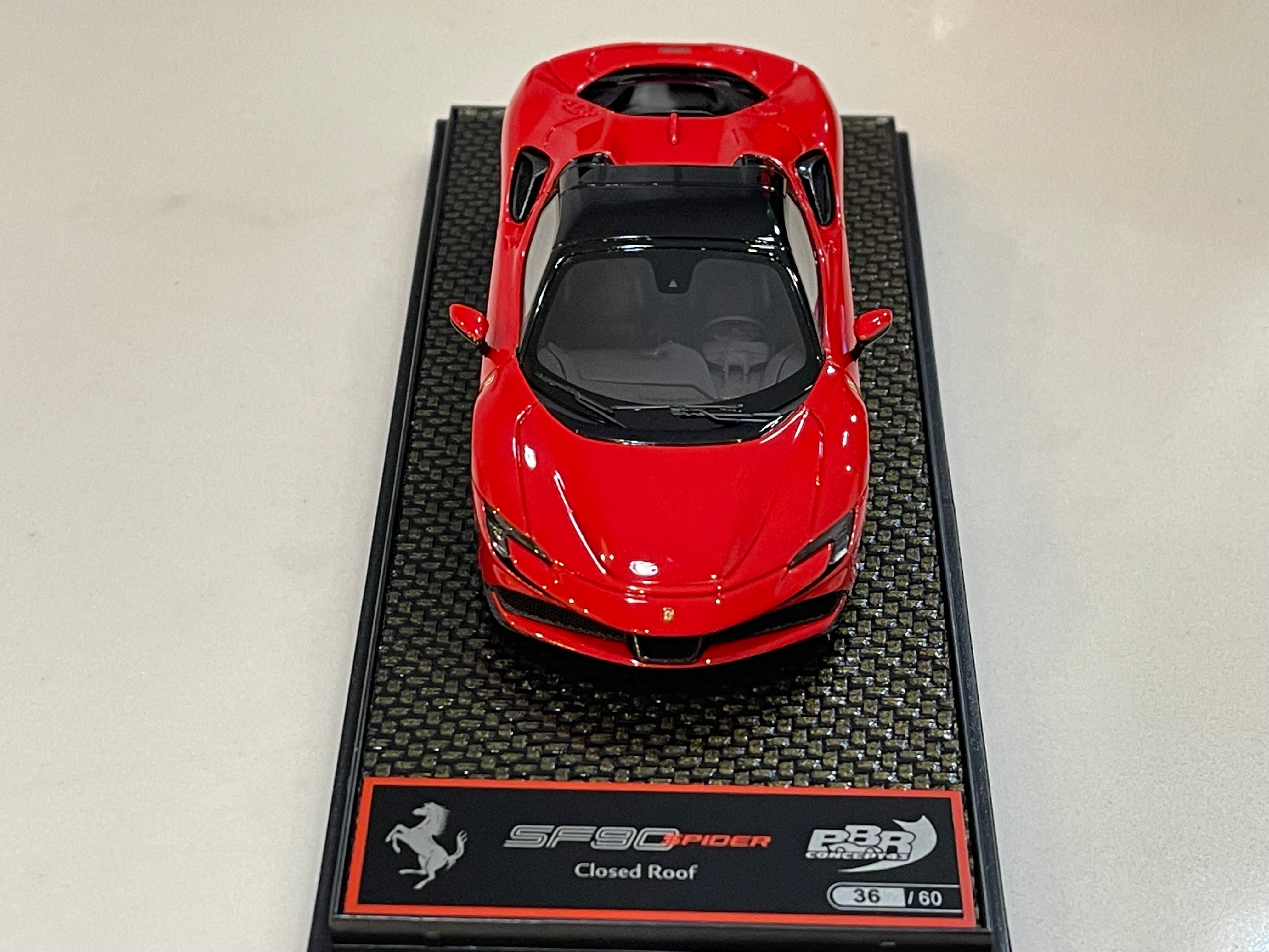 BBR 1/43 Ferrari SF90 Spider Closed Roof 2020 Rosso Corsa BBRC249C