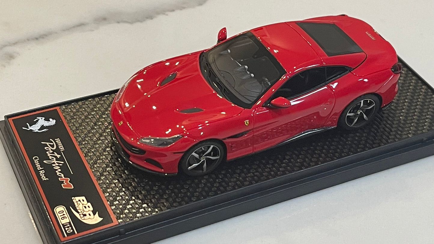 BBR 1/43 Ferrari Portofino M Spider Closed Roof 2020 Rosso Corsa BBRC250B