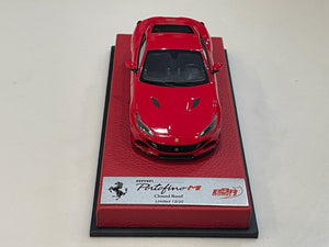 BBR 1/43 Ferrari Portofino M Spider Closed Roof 2020 Rosso Corsa BBRC250BPRE