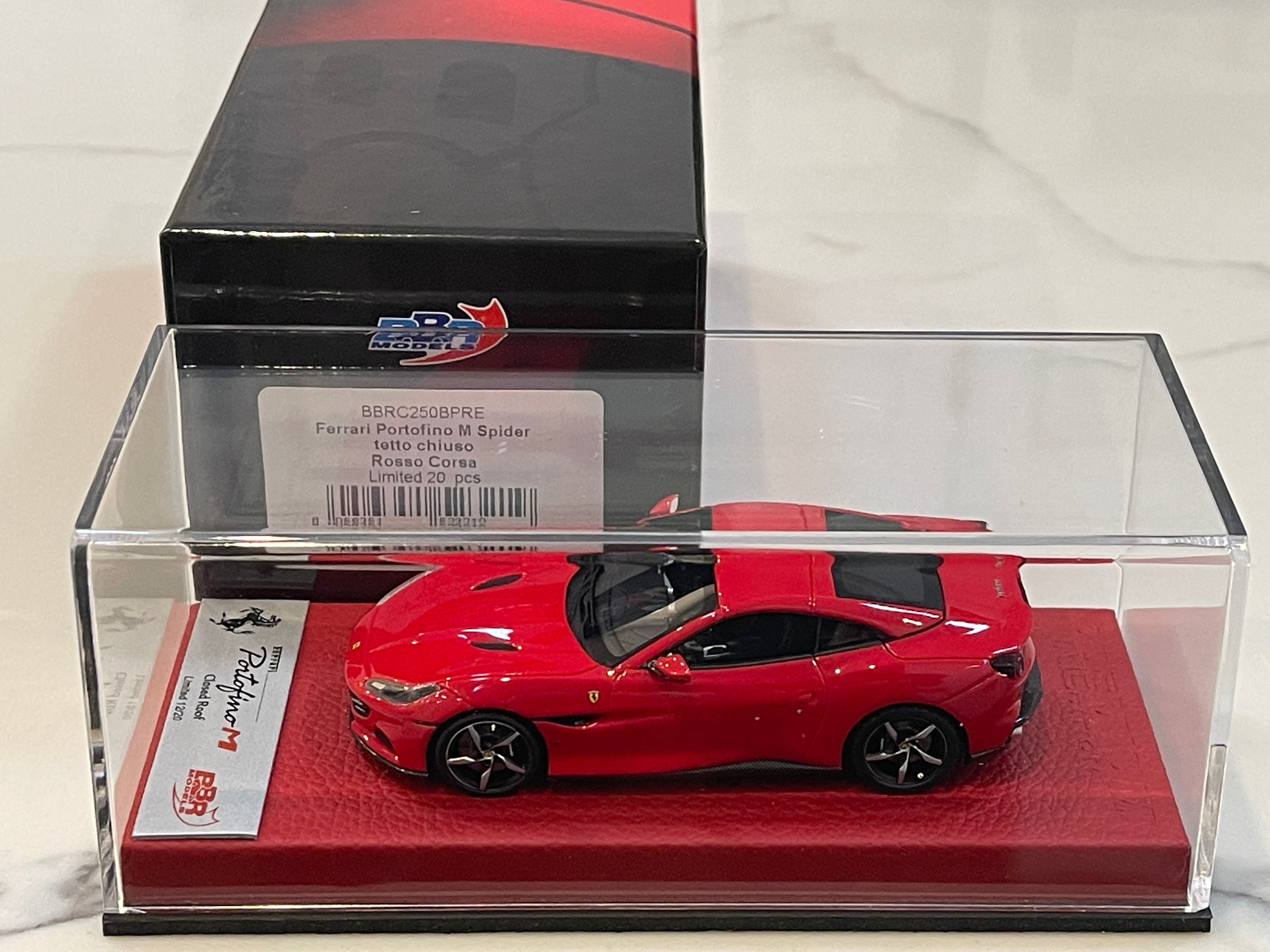 BBR 1/43 Ferrari Portofino M Spider Closed Roof 2020 Rosso Corsa BBRC250BPRE