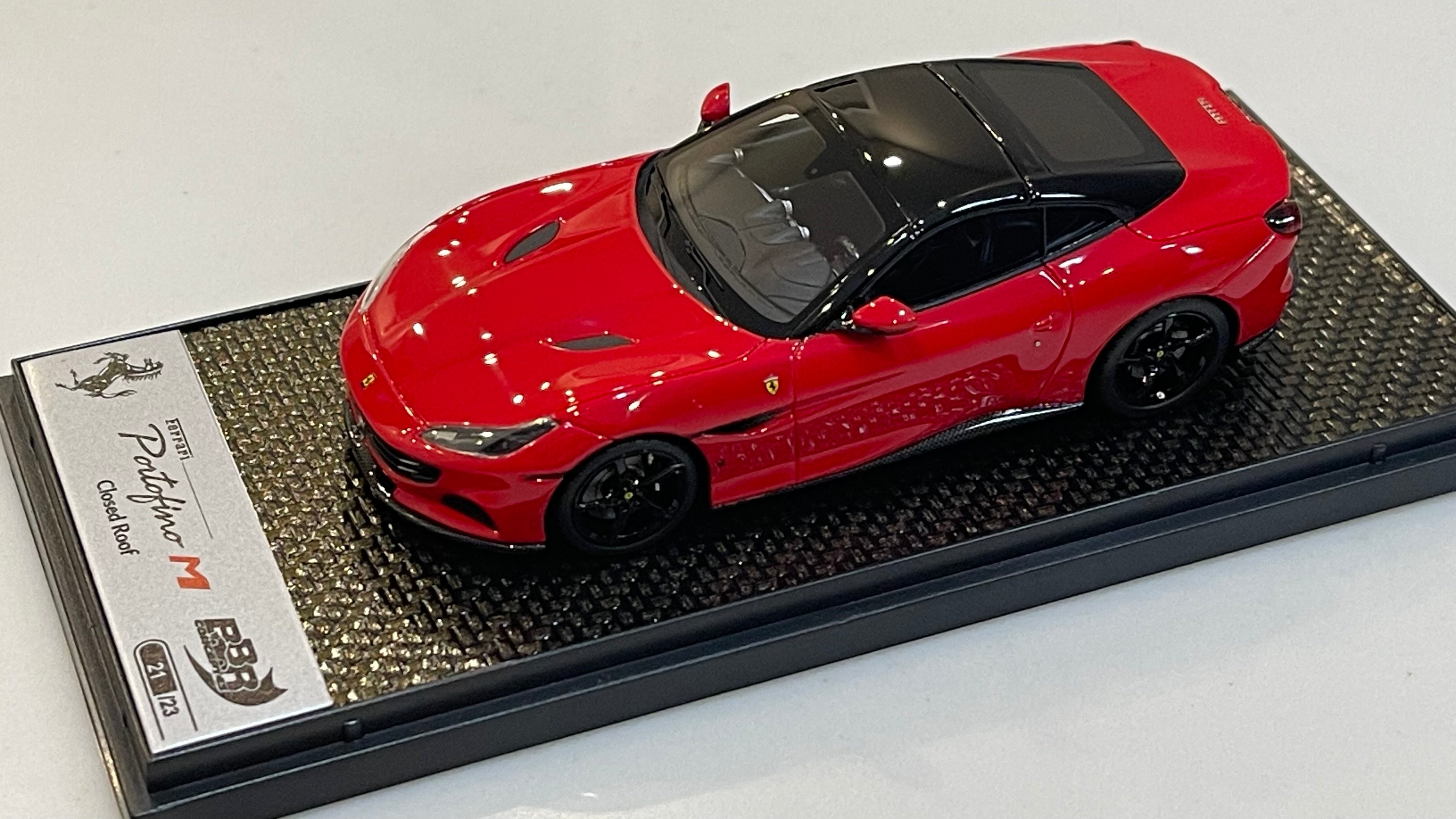 BBR 1/43 Ferrari Portofino M Spider Closed Roof 2020 Rosso Corsa BBRC250BST