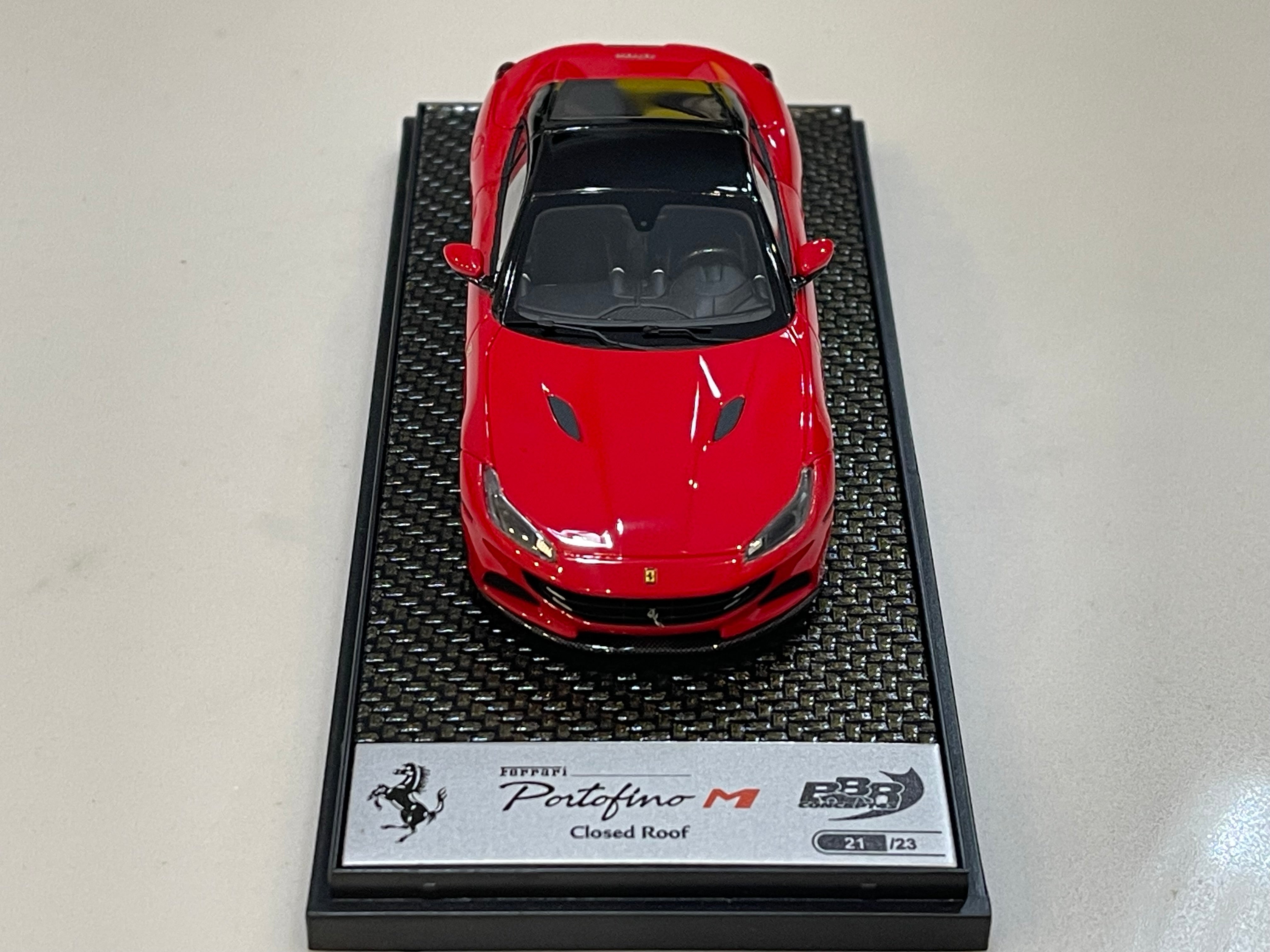 BBR 1/43 Ferrari Portofino M Spider Closed Roof 2020 Rosso Corsa BBRC250BST