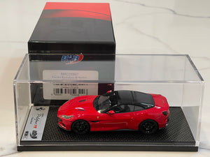 BBR 1/43 Ferrari Portofino M Spider Closed Roof 2020 Rosso Corsa BBRC250BST