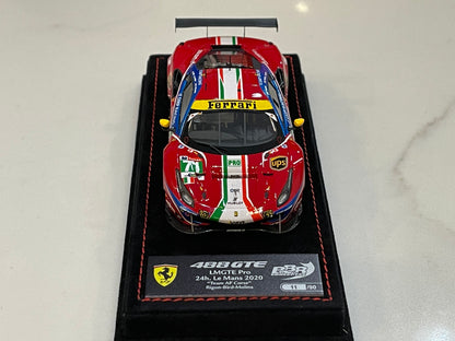 BBR 1/43 Ferrari 488 GTE Pro 24 Hours Le Mans 2020 Red No. 71 BBRC253