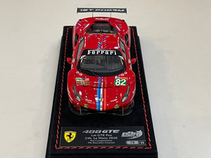 BBR 1/43 Ferrari 488 GTE Pro 24 Hours Le Mans 2020 Red No. 82 BBRC254