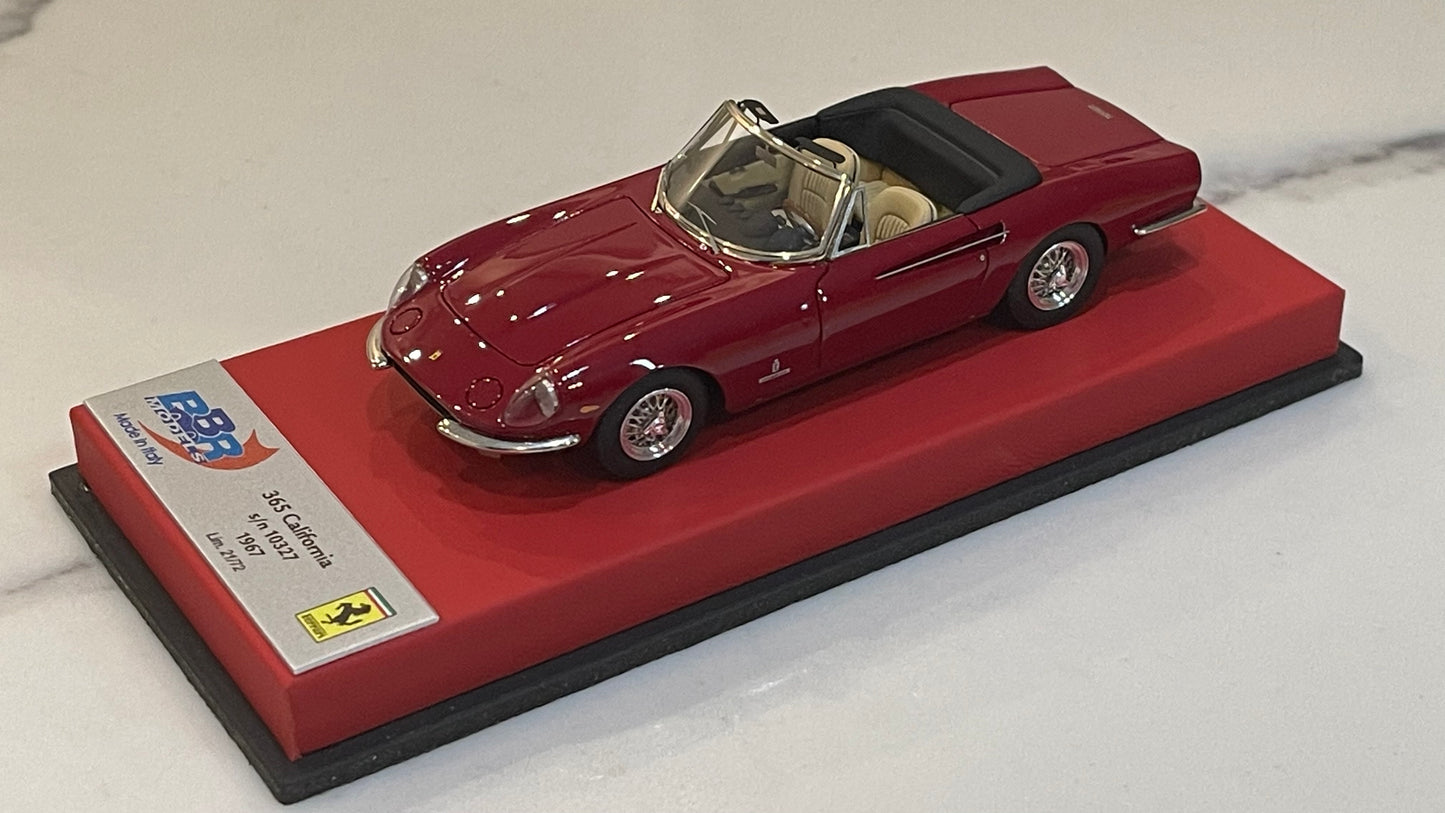 BBR 1/43 Ferrari 365 California 10327GT 1967 Met. Red BBR255BLB