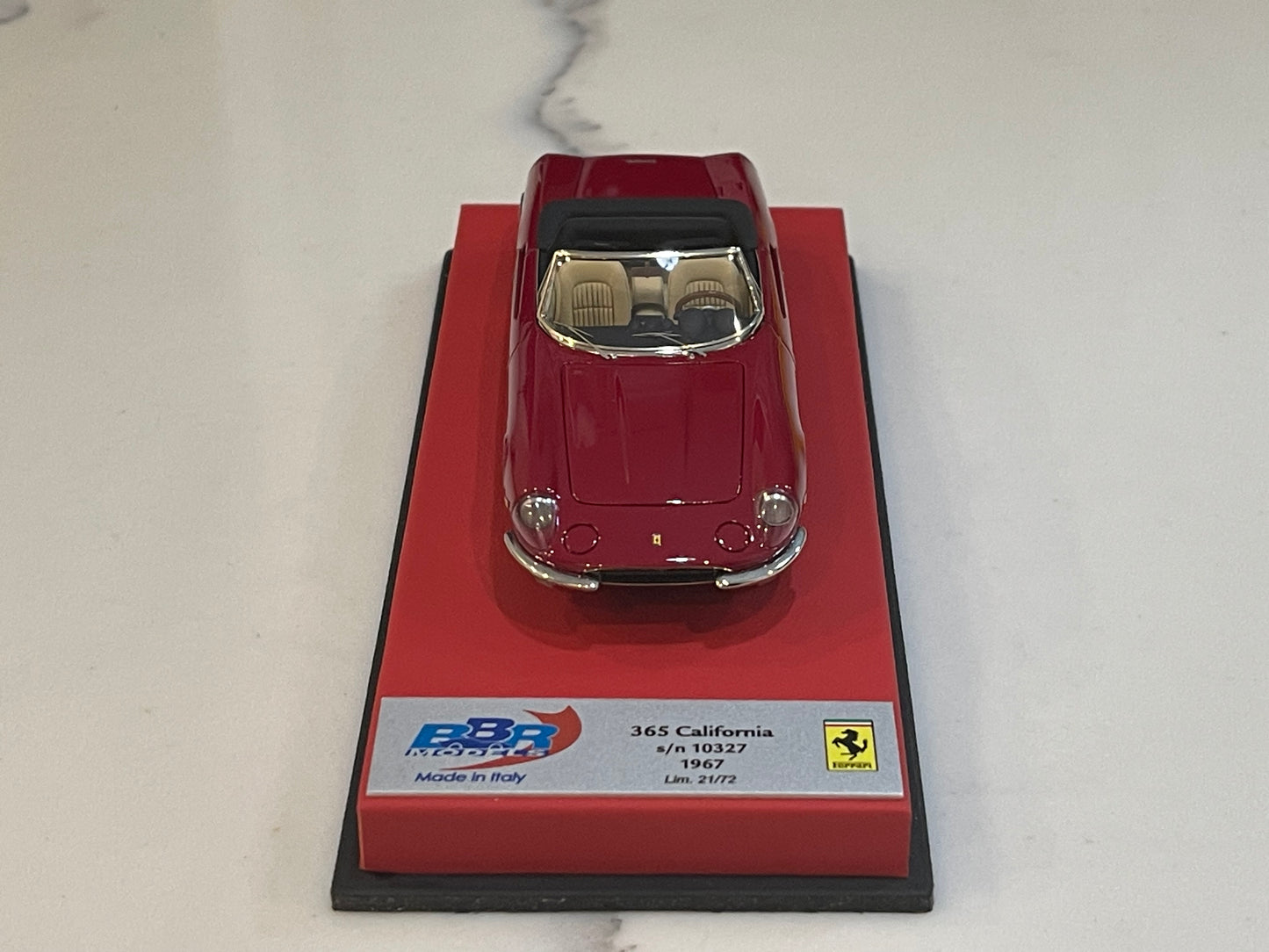 BBR 1/43 Ferrari 365 California 10327GT 1967 Met. Red BBR255BLB